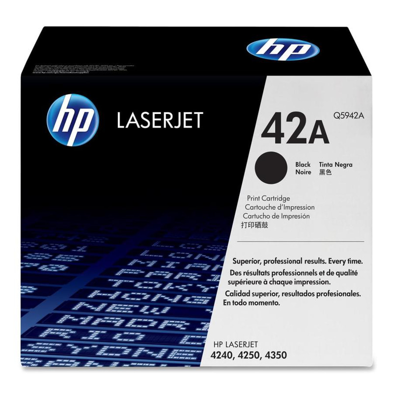 HP 42A Laser Toner, Black