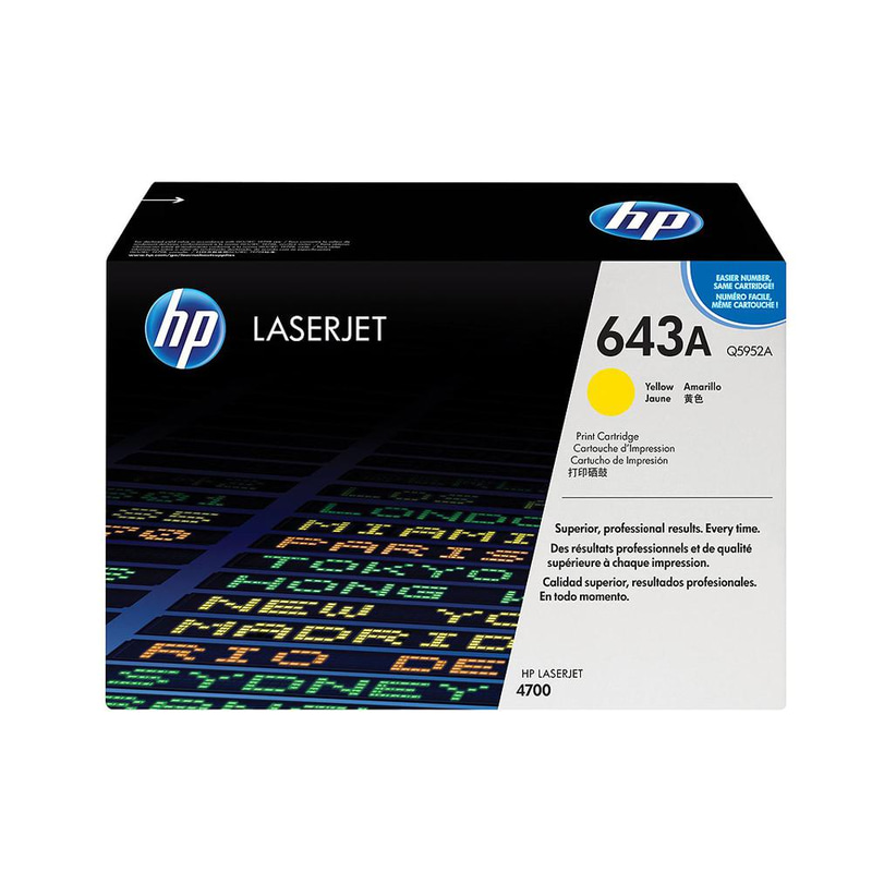 HP 643A Laser Toner, Yellow