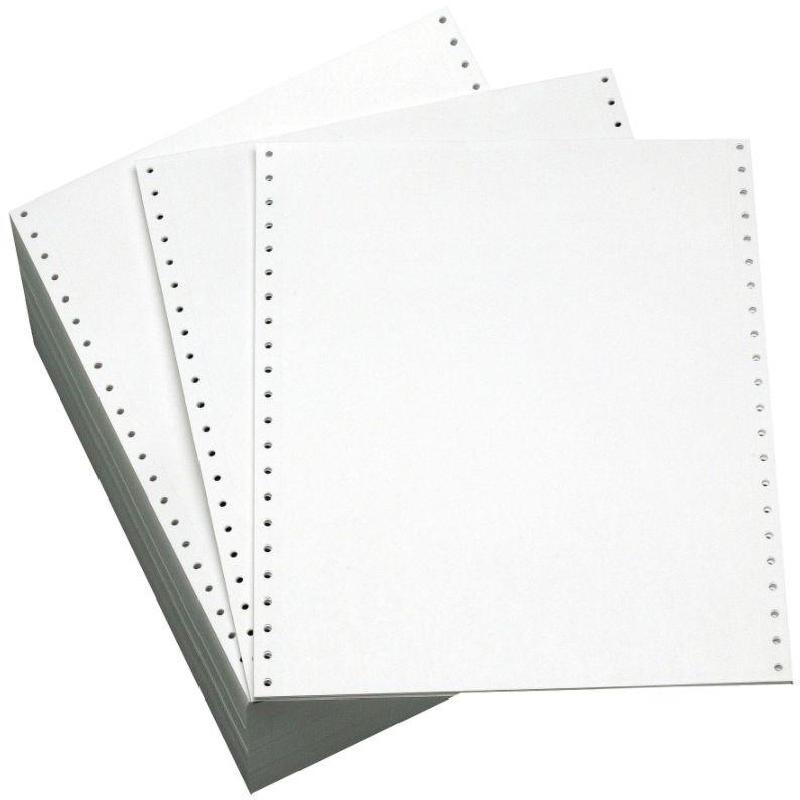 Computer Paper, Plain, White, 9.5 X 11 in, 60 gsm, 500 Sheets