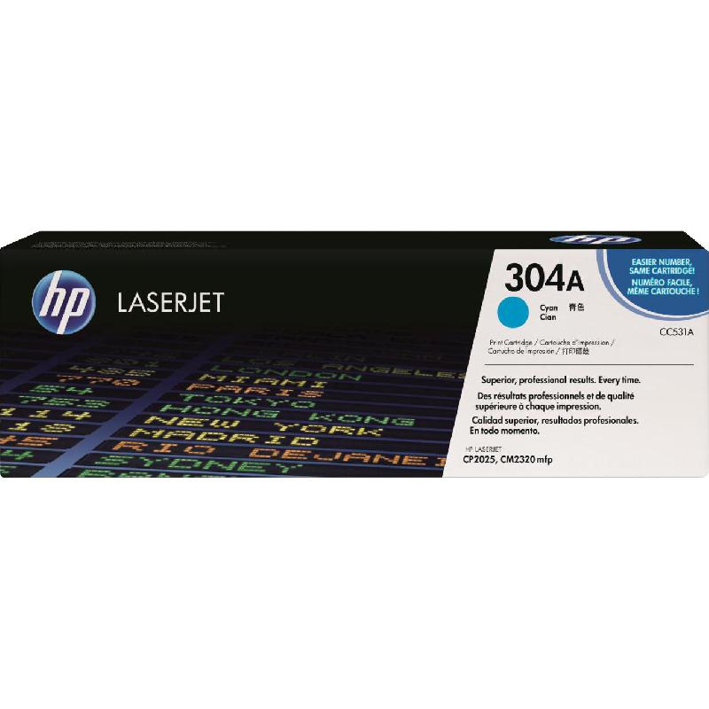 HP 304A Laser Toner, Cyan