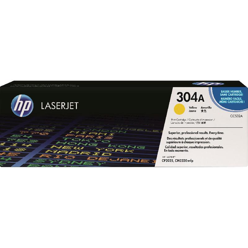 HP 304A Laser Toner, Yellow