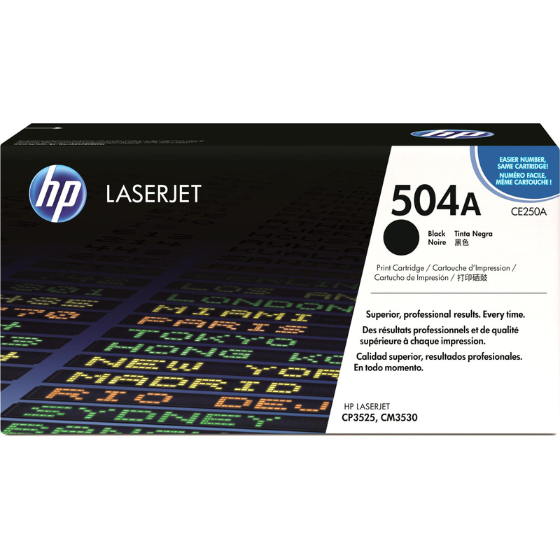 HP 504A Laser Toner, Black
