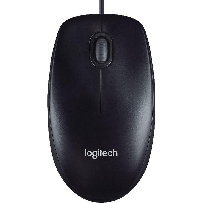 Logitech M90 Mouse, Optical 1000 dpi, Wired, Black