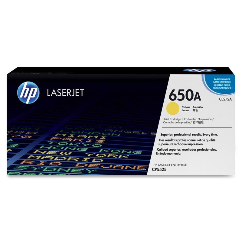 HP 650A Laser Toner, Yellow