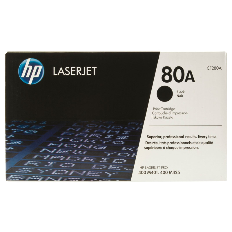 HP 80A Laser Toner, Black