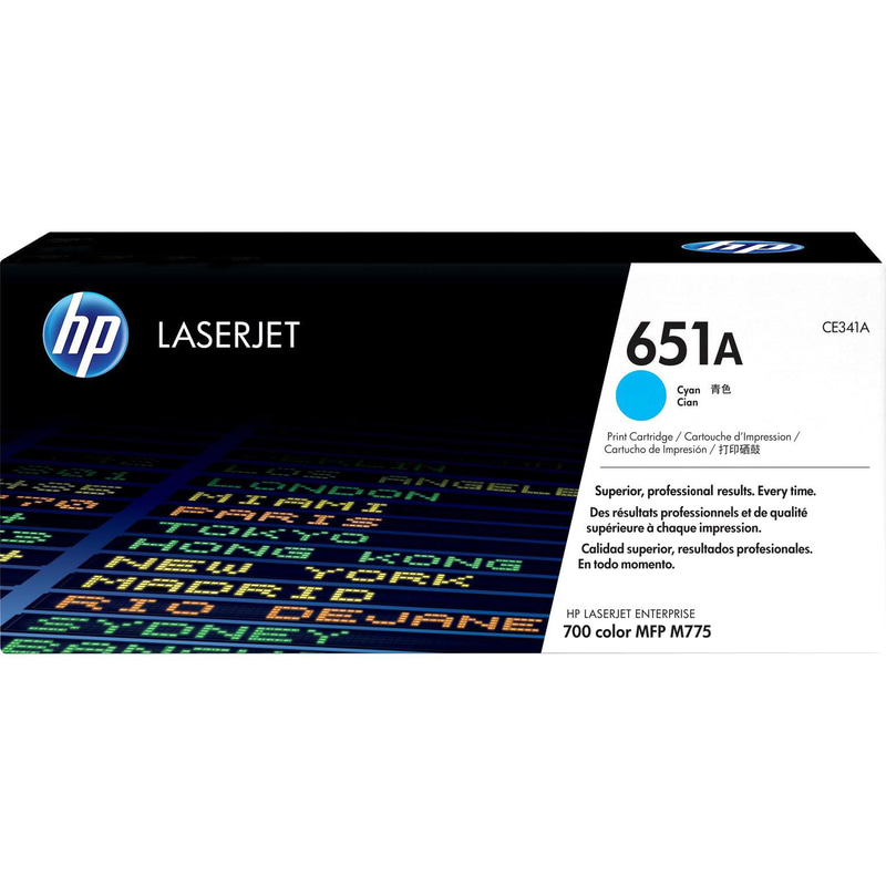 HP 651A Laser Toner, Cyan