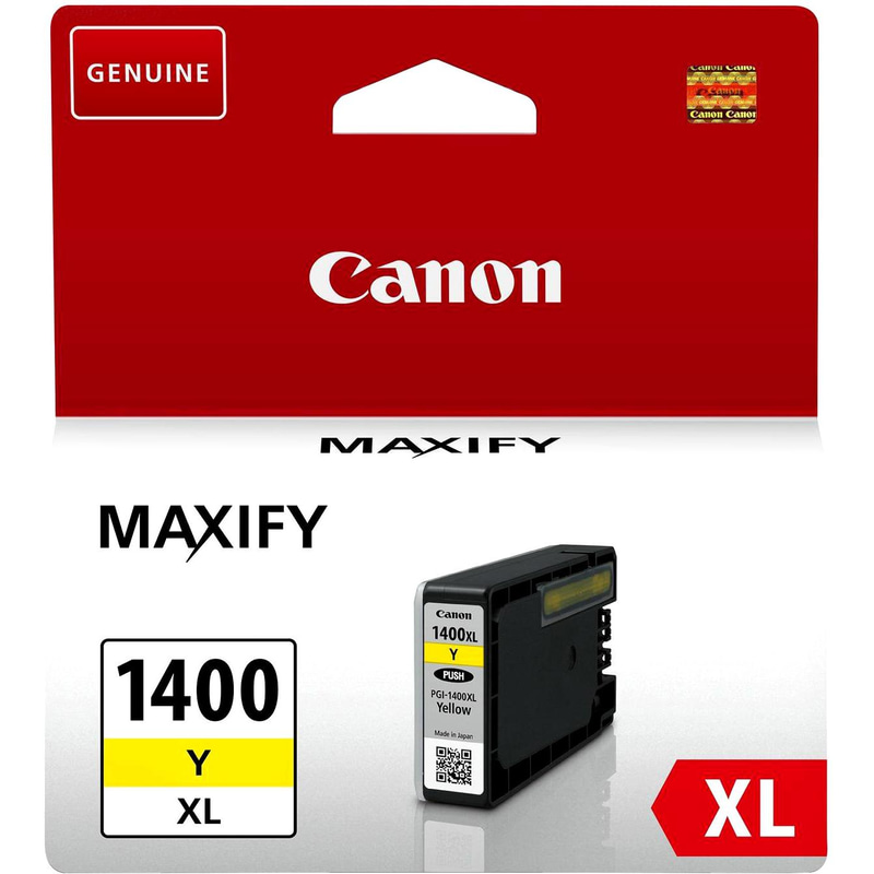 Canon PGI-1400XL Inkjet Cartridge, Yellow