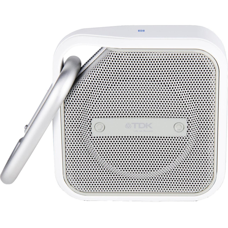 TDK TREK Micro A12 "Life on Record" Portable Speaker, Bluetooth/NFC, White