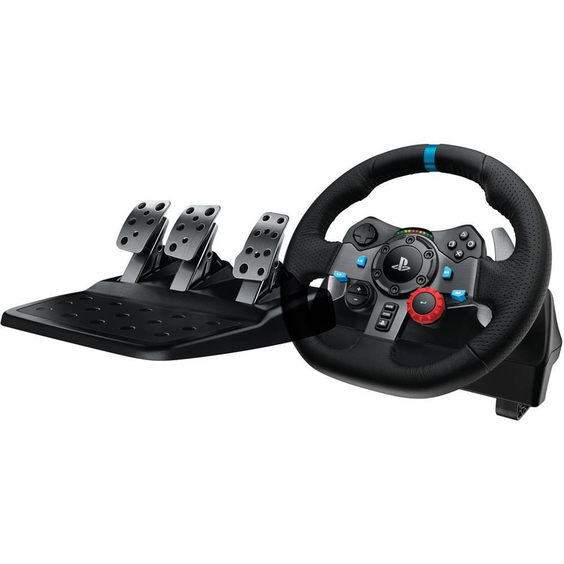 Logitech Driving Force G29 Racing Wheel + Pedals, Wired, for PC/PlayStation 5/PlayStation 4, Black