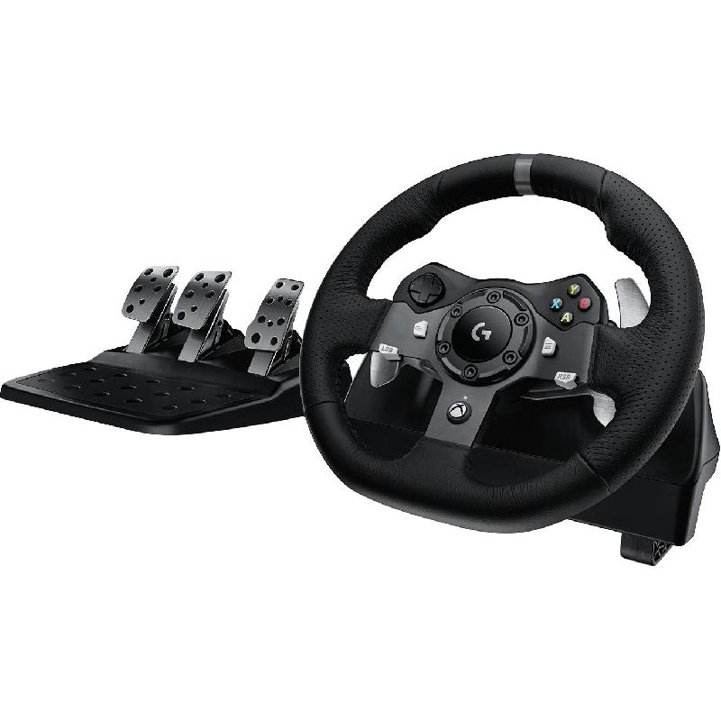 Logitech Driving Force G920 Racing Wheel + Pedals, Wired, for Xbox One, Black
