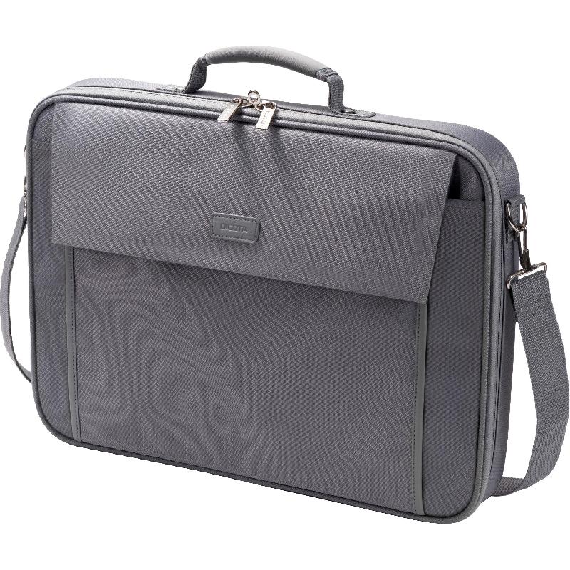 Dicota Multi BASE Laptop Messenger Bag, for 15.6" (Device), Grey