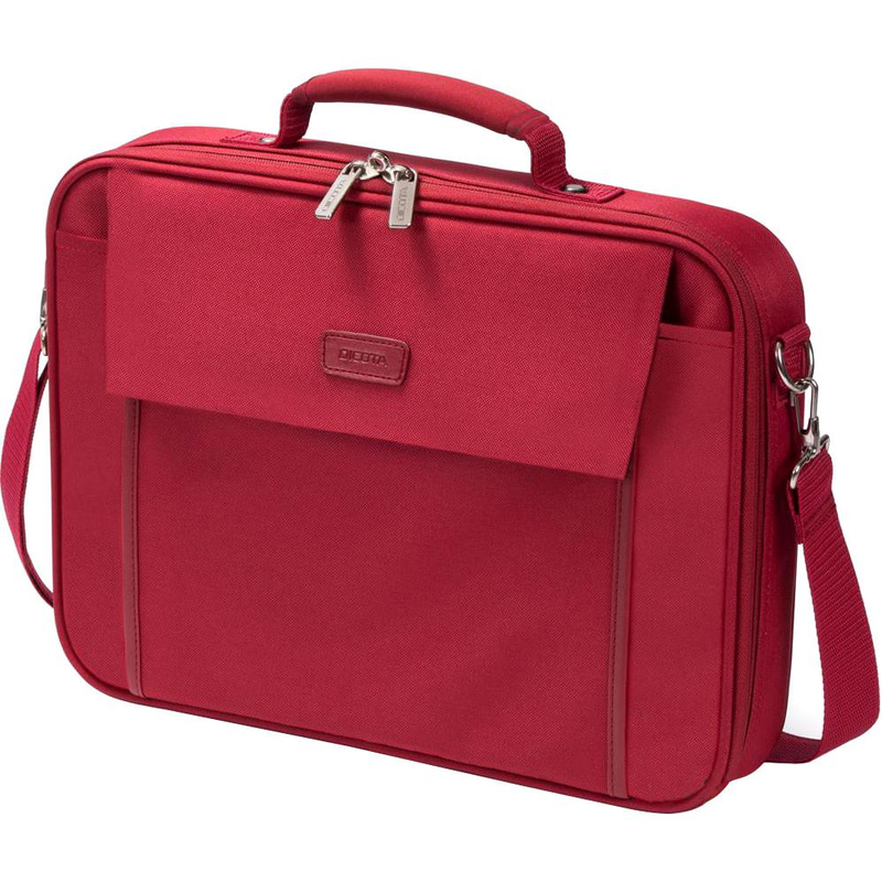 Dicota Multi BASE Laptop Messenger Bag, for 15.6" (Device), Red