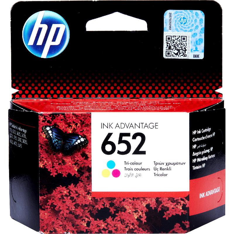 HP 652 Inkjet Cartridge, Tri-colour (Cyan;Magenta;Yellow)