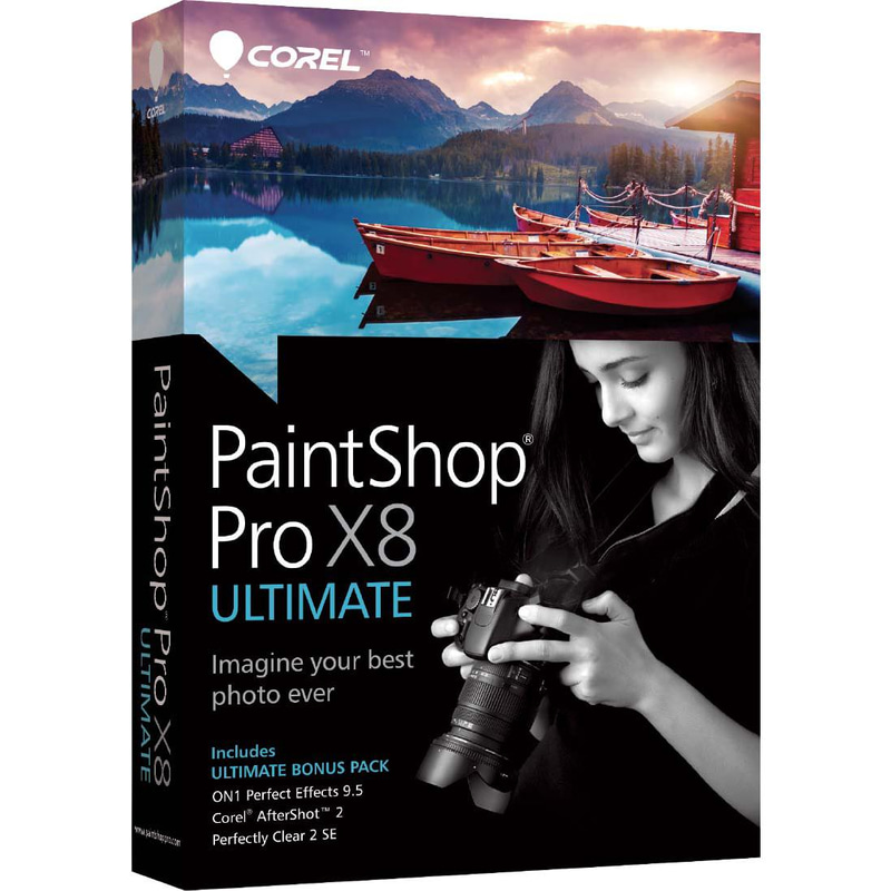 Corel PaintShop Pro X8 Ultimate, English, 1 User, CD/DVD
