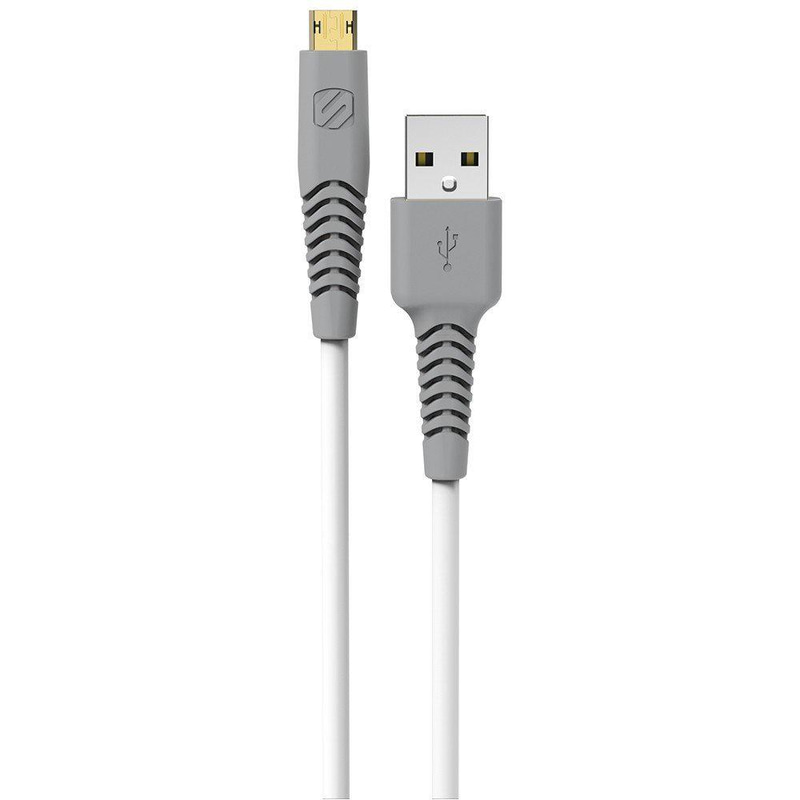 Scosche HDEZ4WT Micro USB to USB 2.0 Cable Adapter, 4.00 ft ( 1.22 m ), White