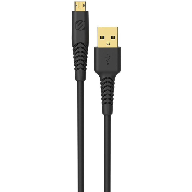 Scosche HDEZ4 Micro USB to USB 2.0 (Reversible) Cable Adapter, 4.00 ft ( 1.22 m ), Black