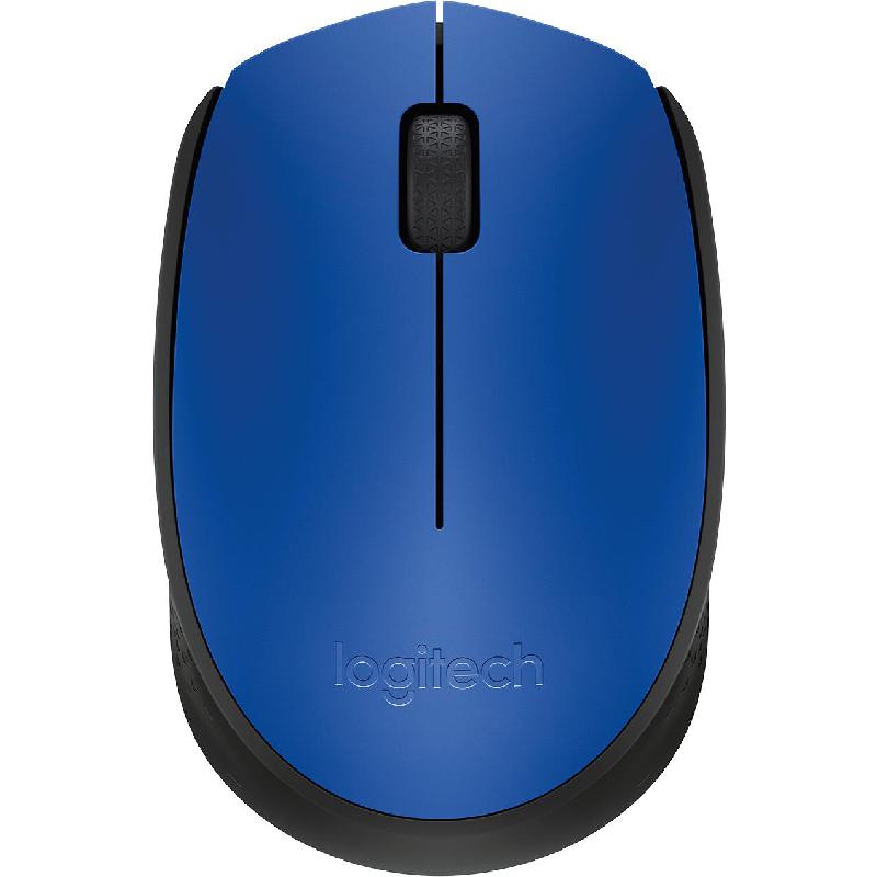 Logitech M171 Mouse, Optical 1000 dpi, Wireless (2.4 GHz RF), Blue