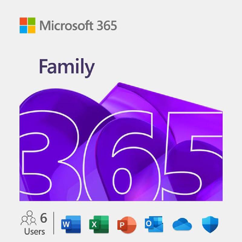 Microsoft 365: Family, Arabic/English, 6 Users, E-Voucher