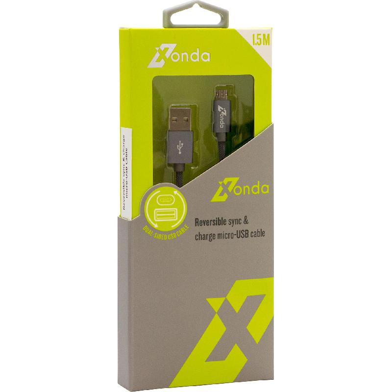 Xonda Micro USB to USB 2.0 Cable Adapter, 1.80 m ( 5.91 ft ), Grey