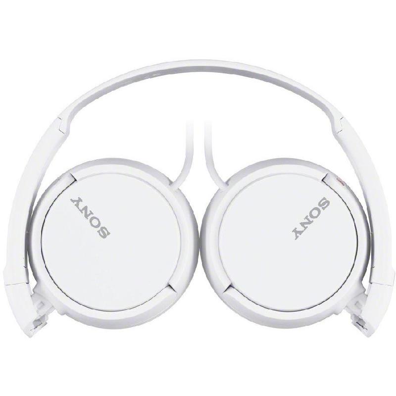Sony MDR-ZX110 On-Ear Headphones, Wired, 3.5 mm Connector, White