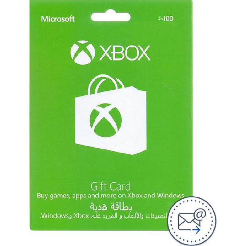 Microsoft Gift Card SAR 100 Xbox Live Payment and Recharge Card (Delivery by eMail), Digital Code (KSA)