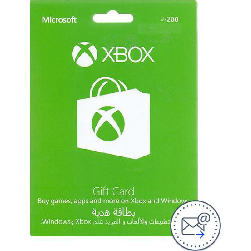 Microsoft Gift Card SAR 200 Xbox Live Payment and Recharge Card (Delivery by eMail), Digital Code (KSA)