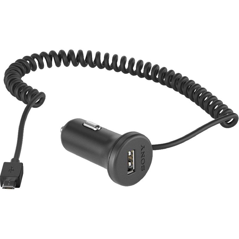 Sony AN420 USB Car Charger, Quick Charge, Single USB, Black