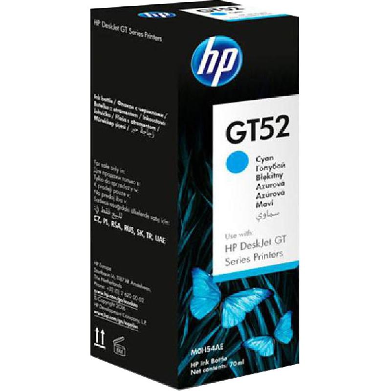 HP GT52 Ink Bottle, Cyan