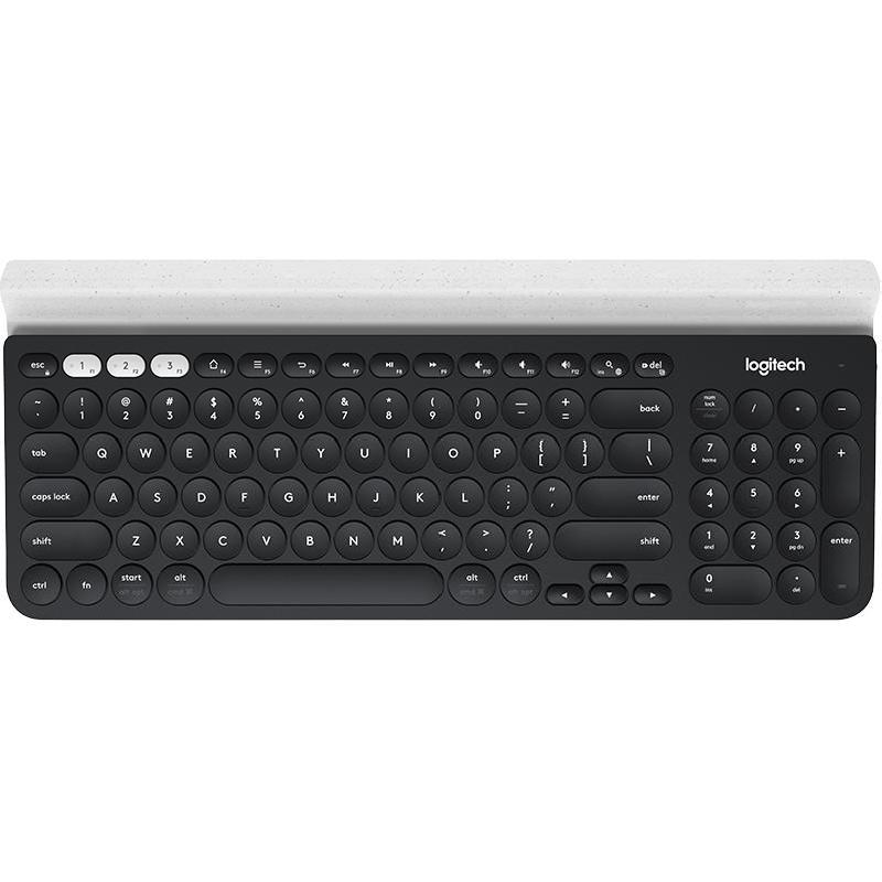 Logitech K780 Multi-Device Keyboard, Bluetooth, for Laptop/PC Desktop Computer/CPU, Dark Grey