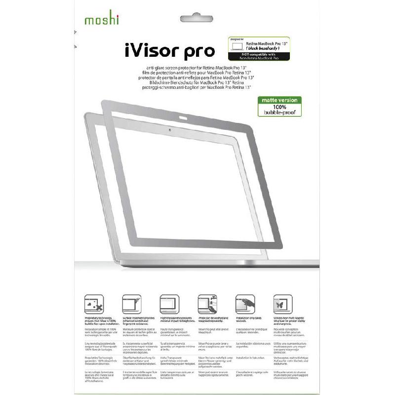 Moshi iVisor MacBook Screen Protector, Anti-glare, for MacBook Pro 13.3 Retina