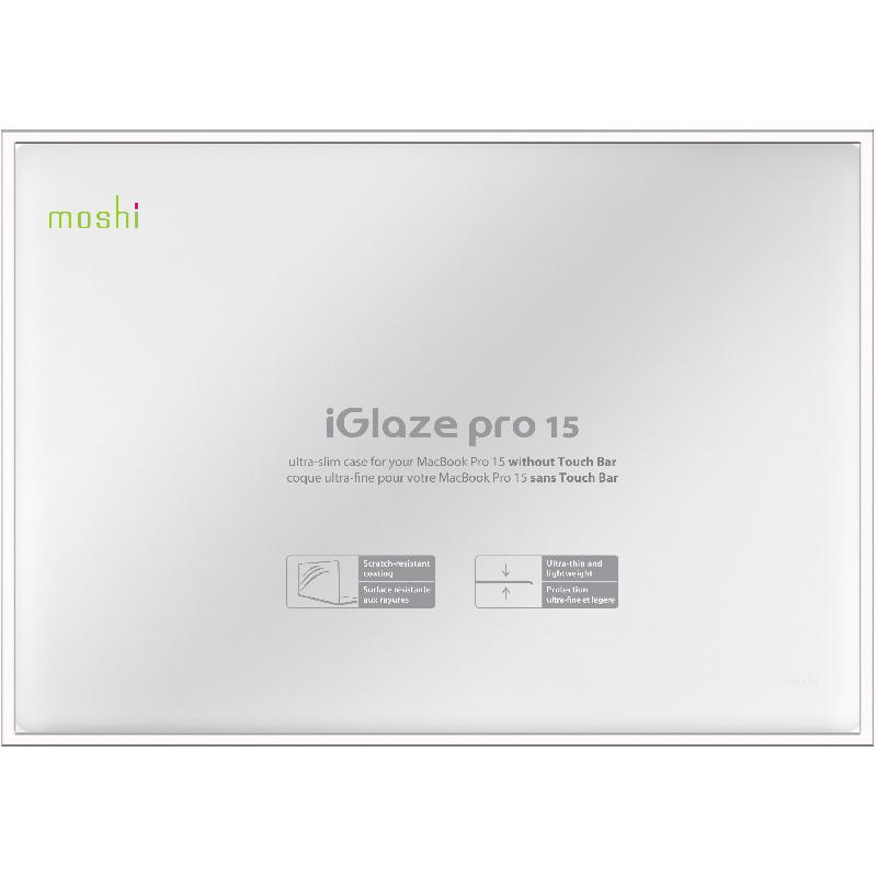 Moshi iGlaze Cover, Hardshell Case, for MacBook Pro 15 Touch Bar, Clear