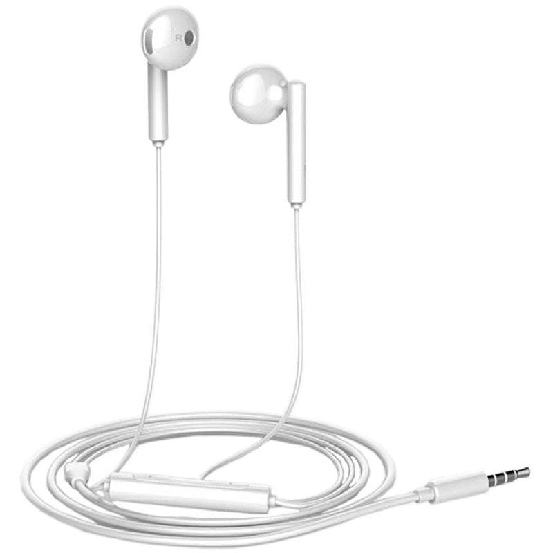 Huawei AM115 In-Ear Earphones, Wired, 3.5 mm Connector, In-line Microphone, White