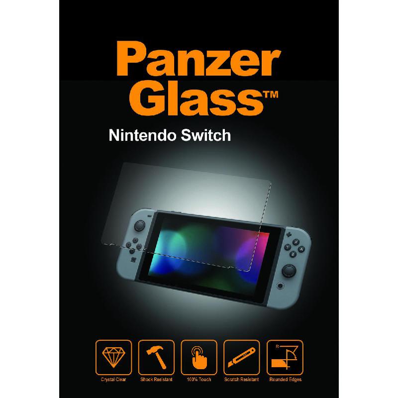 PanzerGlass Gaming Handheld Screen Protector, for Nintendo Switch, Rounded Edges, Crystal Clear