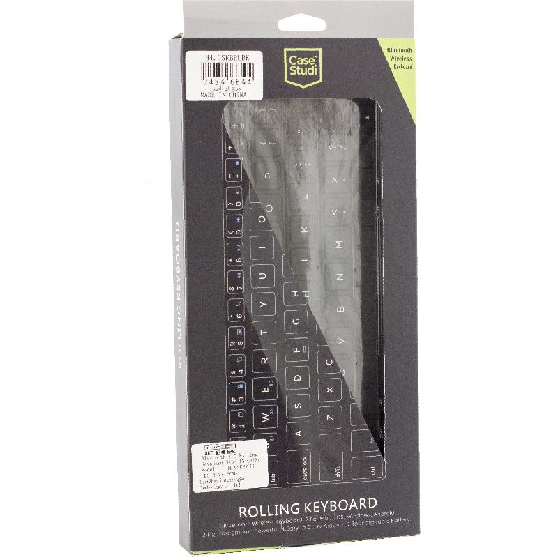 Case Studi Rolling Smartphone Keyboard, for Most Devices with Android OS/iOS/Windows 10 Operating System, Black