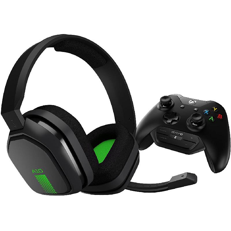 Astro A10 + MixAmp M60 Gaming Headset, Wired, 3.5 mm Connector/USB, Unidirectional Microphone, Black/Green