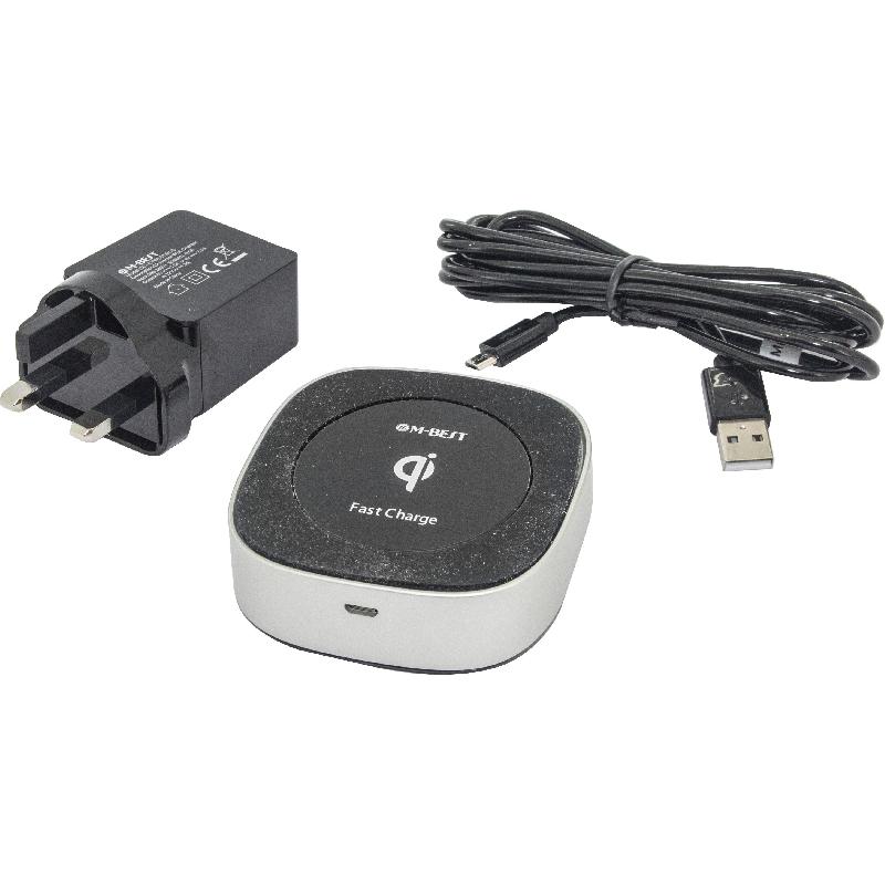 D&S Wireless Charging Stand, Fast Battery Charging, 7.5 Watts, Black