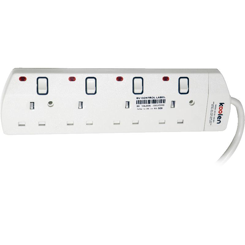 Koolen Power Extension, 4 Outlet, 3.00 m ( 9.84 ft )