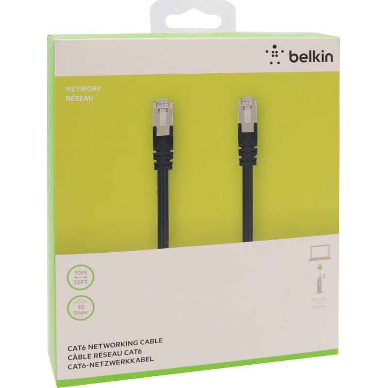 Belkin CAT.6 Patch UTP Network Cable, RJ-45, 10.00 m ( 10.94 yd )