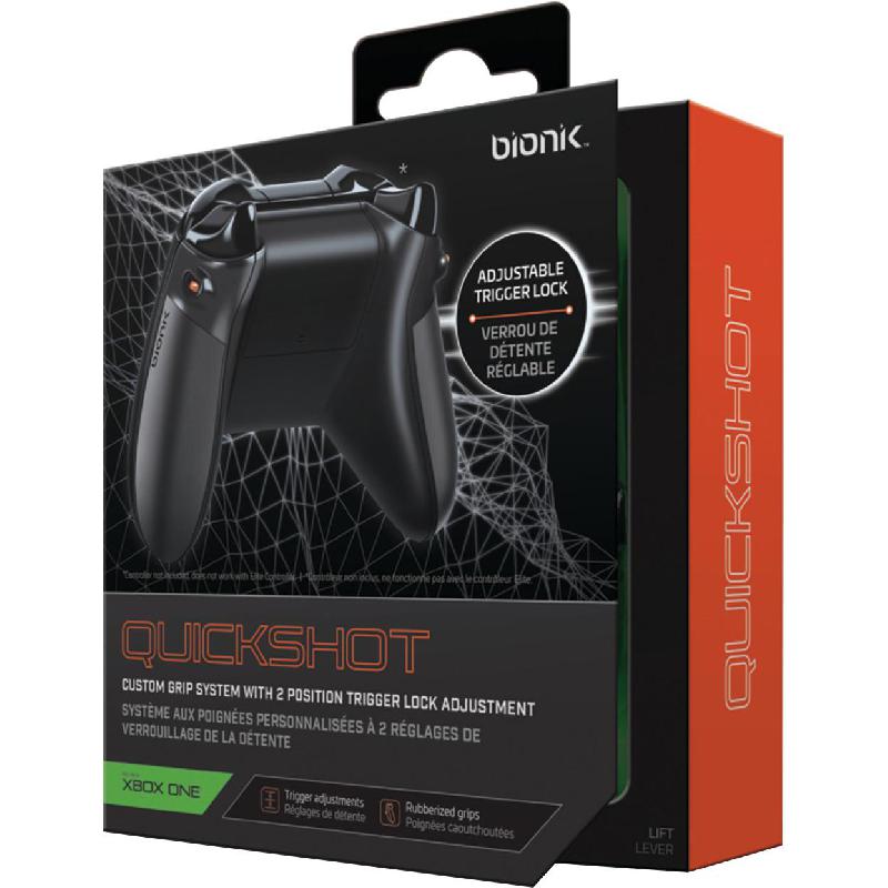 Bionik QuickShot Custom Grip Trigger Lock Adjustment, for Xbox One, Black