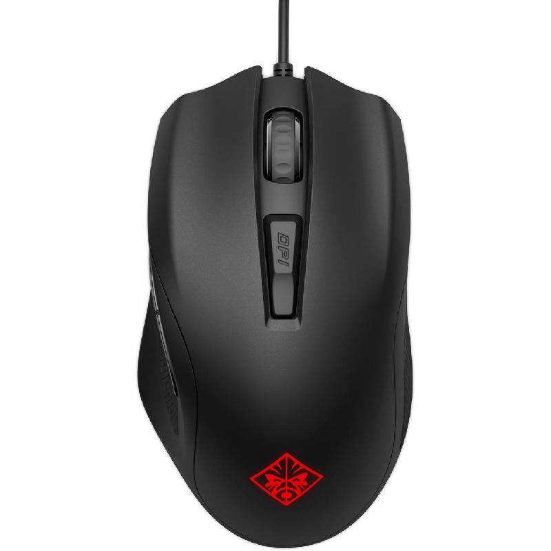 HP OMEN 400 Gaming Mouse, Optical 1600-5000 dpi, Wired, Black