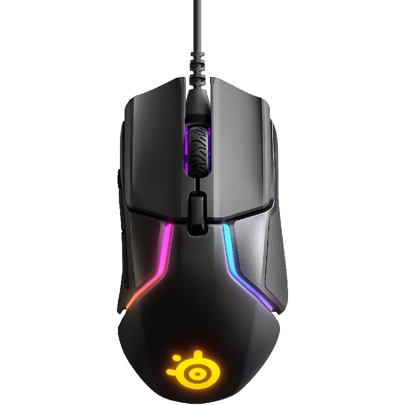 SteelSeries Rival 600 Gaming Mouse, Optical TrueMove3+ Dual Sensor System (100-12000 cpi), Wired, Black