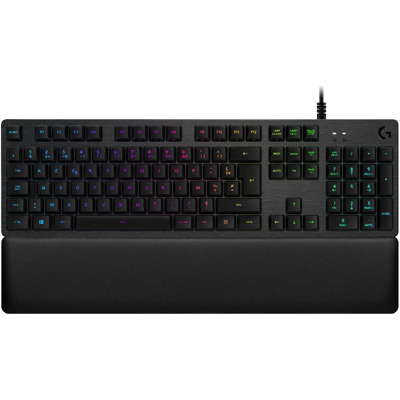 Logitech G513 Carbon Lightsync RGB Mechanical Gaming Keyboard, Wired, for Laptop/Desktop Computer/Gaming Desktop Computer/CPU Windows OS, Dark Silver