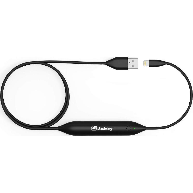 Jackery Jewel 2-in-1 Lightning to USB 2.0 Sync & Charge Cable, 1.00 m ( 3.28 ft ), Black