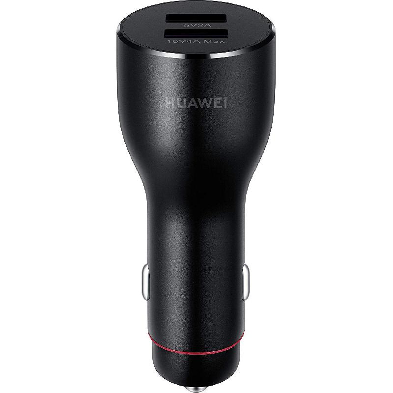 Huawei USB Car Charger, 40 Watts, Dual USB, Black