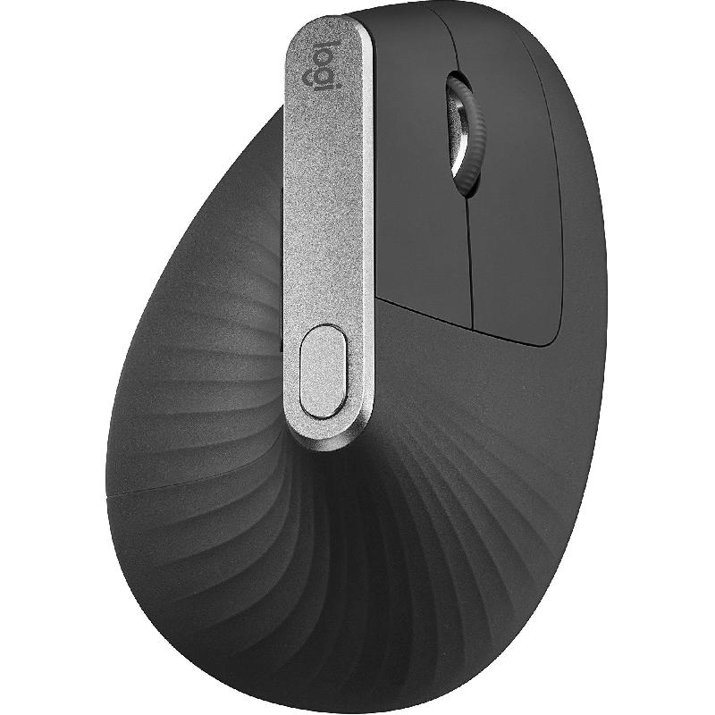 Logitech MX Vertical Mouse, Bluetooth, Optical, 1000-1600 dpi (4000 dpi Max), Black