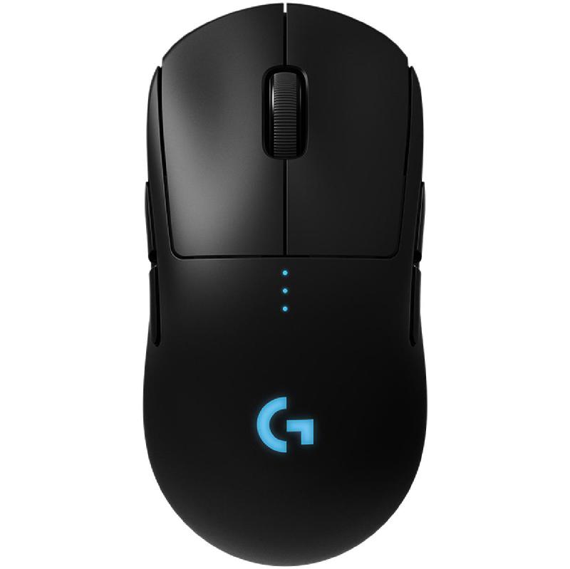 Logitech G Pro Gaming Mouse, Optical HERO 100-16000 dpi, Wireless (2.4 GHz RF), Black