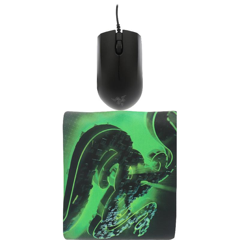 Razer Abyssus Lite + Goliathus Gaming Mouse and Mouse Pad, Optical 7200 dpi, Wired, Black
