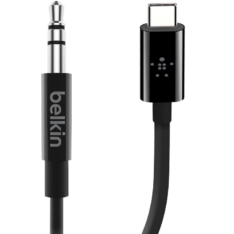 Belkin USB-C to 3.5 mm Audio Port Cable Adapter, Black