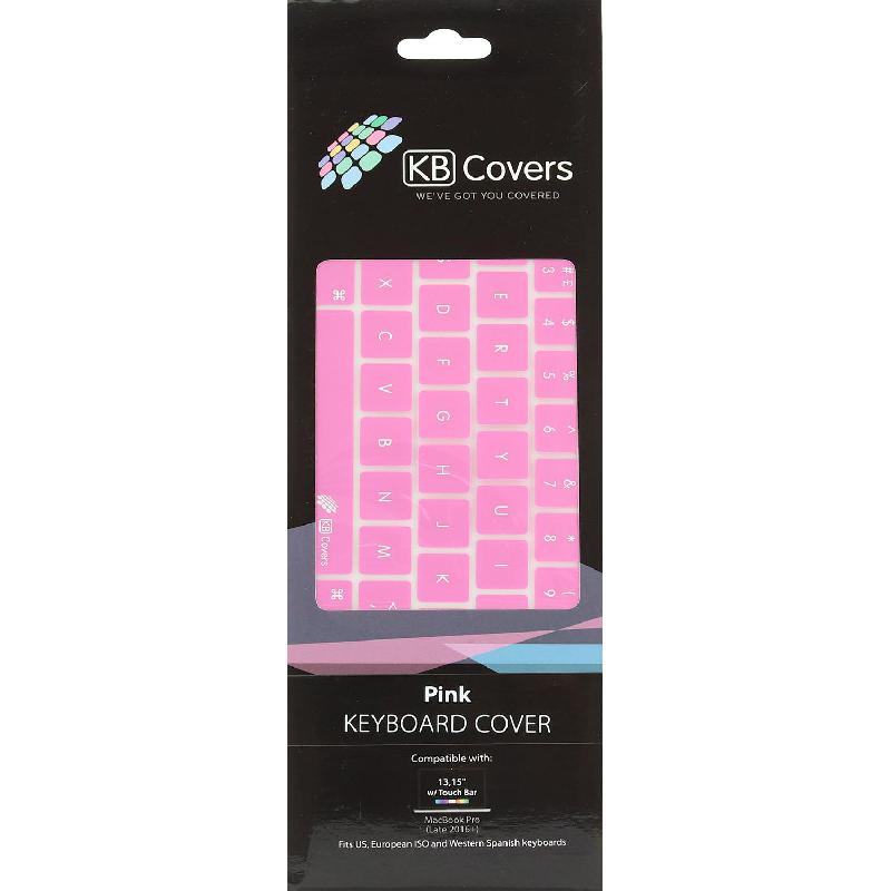 KB Covers Keyboard Protector, for MacBook Pro 13 Touch Bar/MacBook Pro 15 Touch Bar, Pink