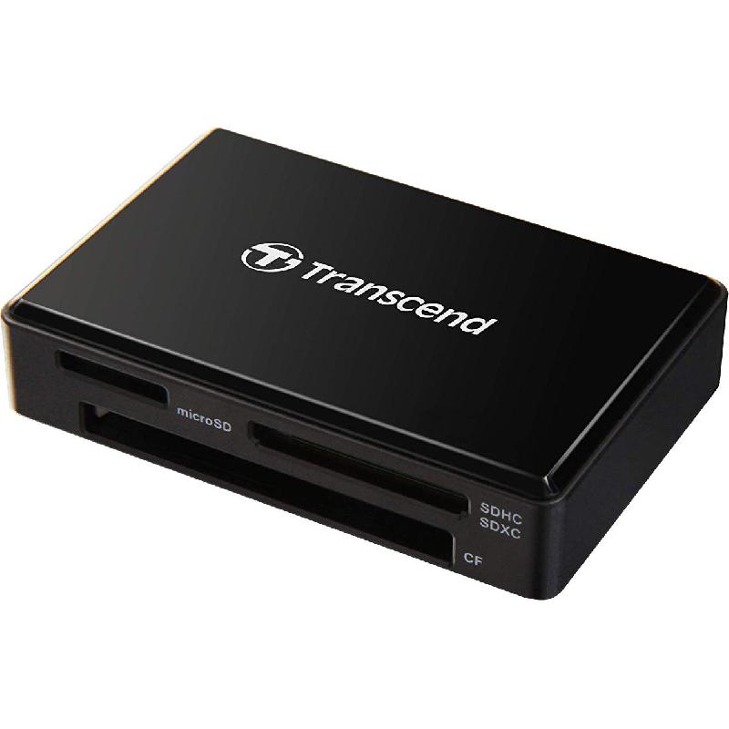 Transcend RDC8 Multi-card Reader, USB-C (3.1 - Gen 1), Black